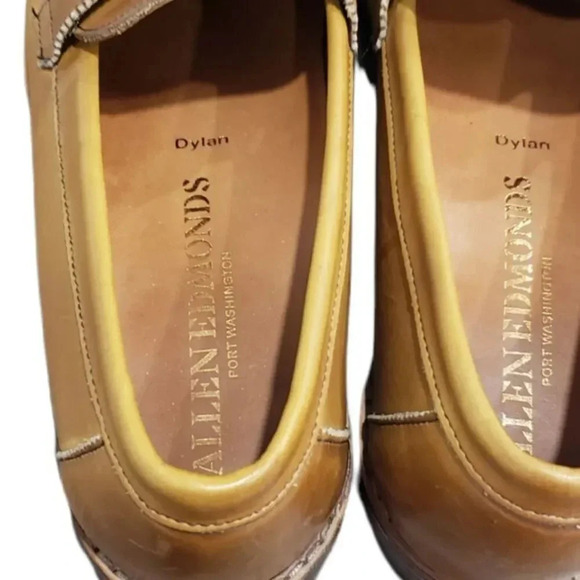 Allen Edmonds Walnut Dylan Penny Loafer 8 - Picture 5 of 10